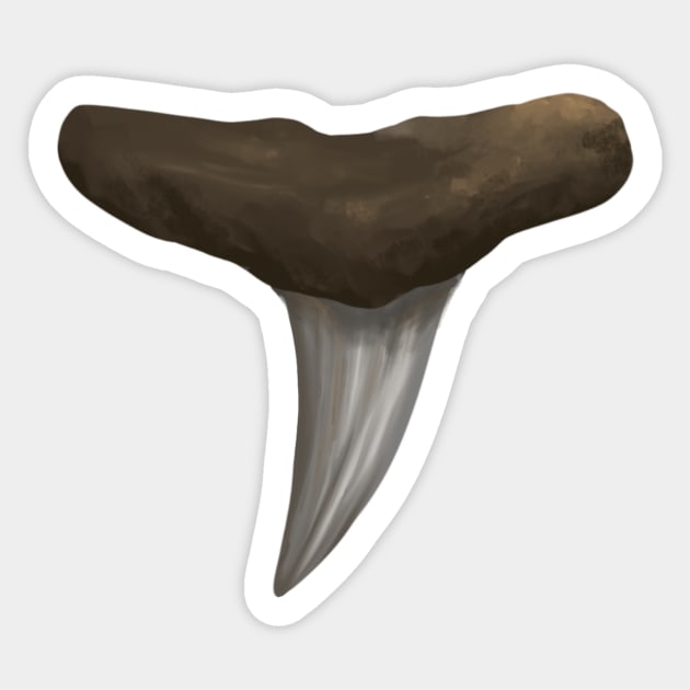 Lemon Shark Tooth Sticker by Reeseworks